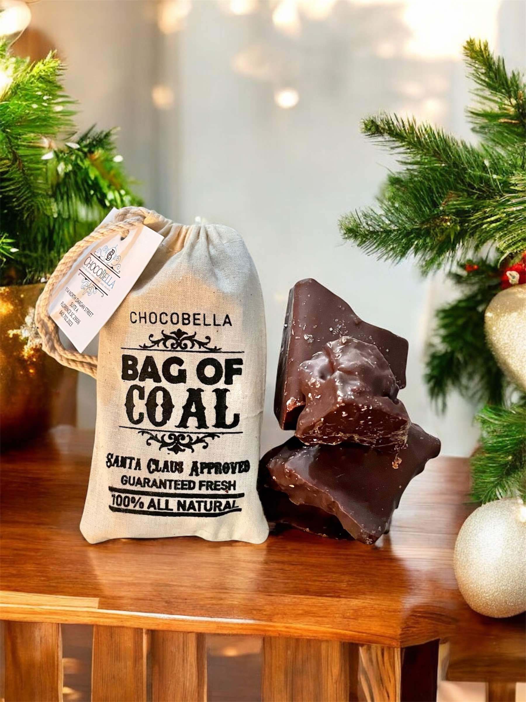 Bag of Coal Honeycomb toffee CHOCOBELLA